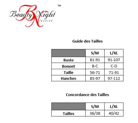 BeautyNight guide taille