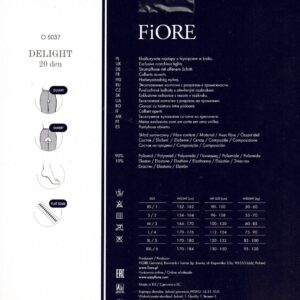 Delight Collants ouvert 20 DEN – Noir