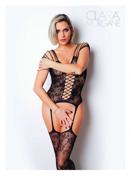 le numero 10 bodystocking clara morgane noir