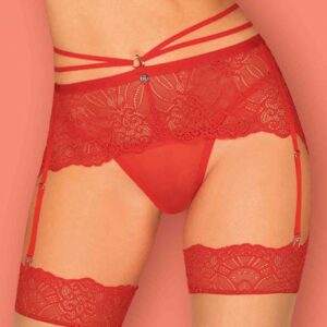 Loventy Porte-jarretelles – Rouge Sexy